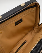 Load image into Gallery viewer, Open AVAIA handbag showing beige interior lining with visible LIAVELLA brand label.