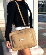 Load image into Gallery viewer, Long Leather Strap: Crème Caramel
