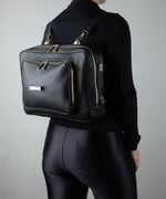 Load image into Gallery viewer, Double Long Leather Straps: Noir
