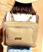 Load image into Gallery viewer, Double Long Leather Straps: Crème Caramel
