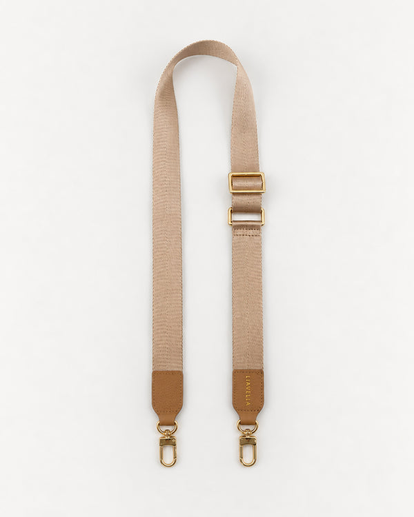 Slim Fabric Strap: Crème Caramel