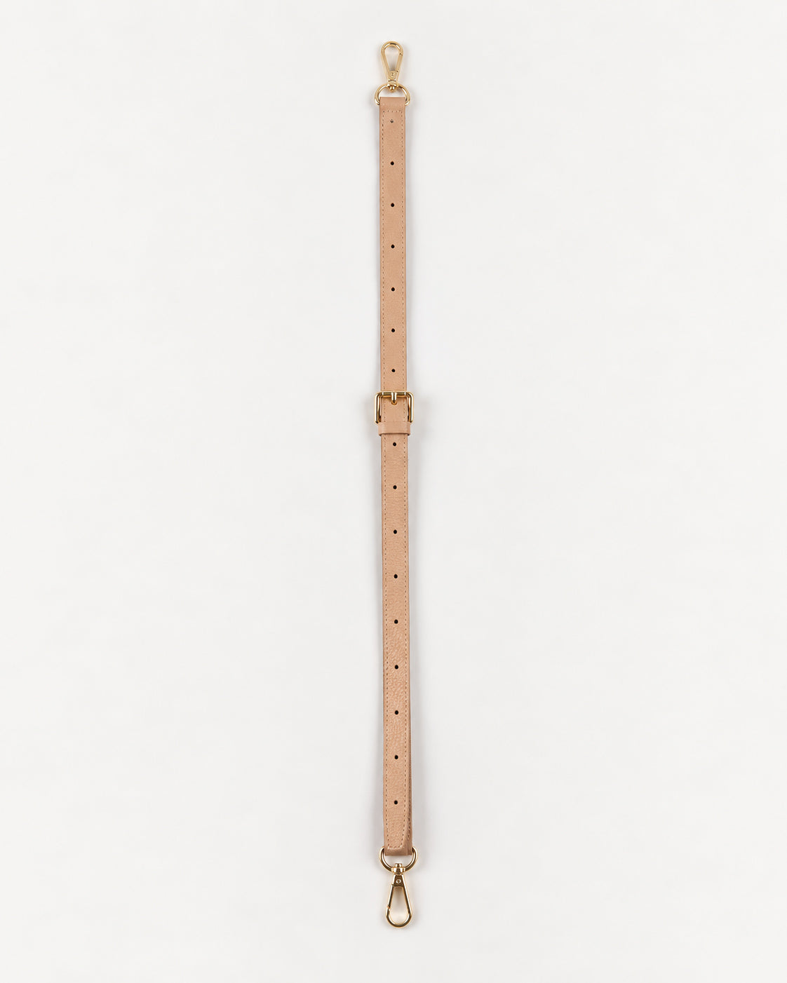Long Leather Strap: Crème Caramel